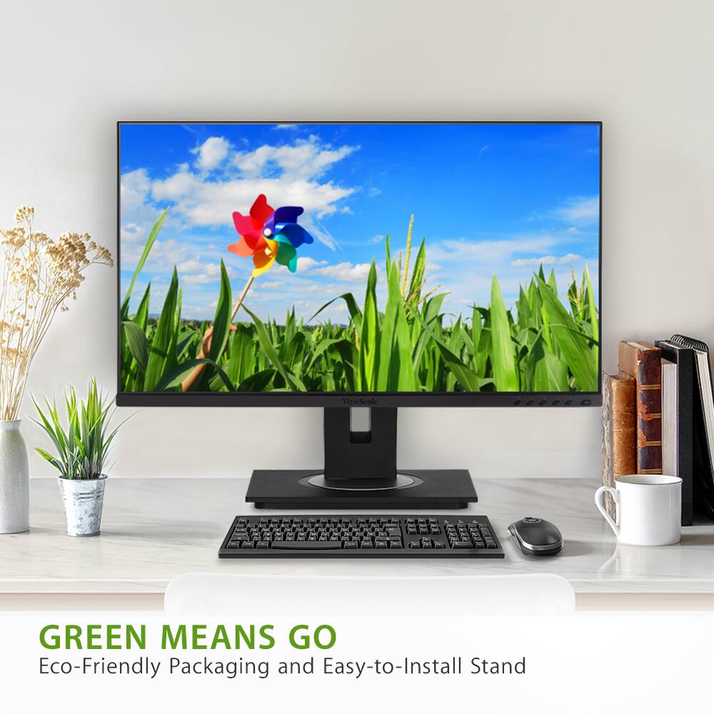 GREEN MEANS GO  
Eco-Friendly Packaging and Easy-to-Install Stand