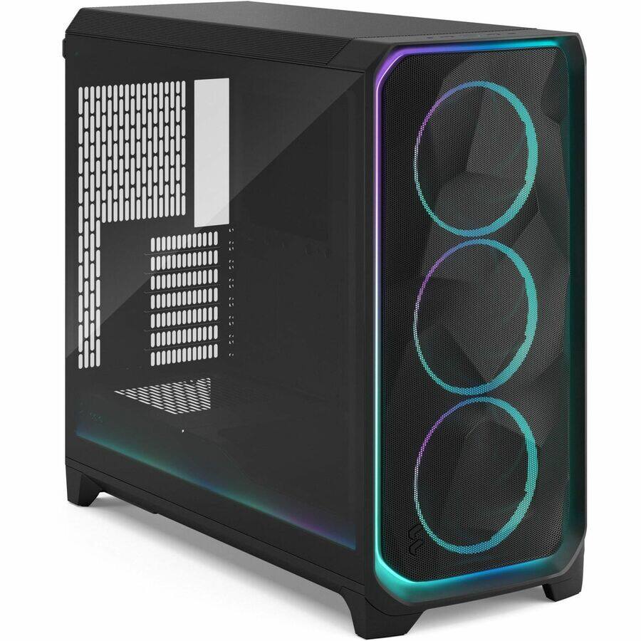Alt View 1. Fractal Design - Meshify 3 XL Ambience Pro RGB Computer Case - Black.