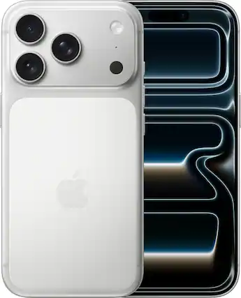 Front. Apple - iPhone 17 Pro 256GB - Silver.