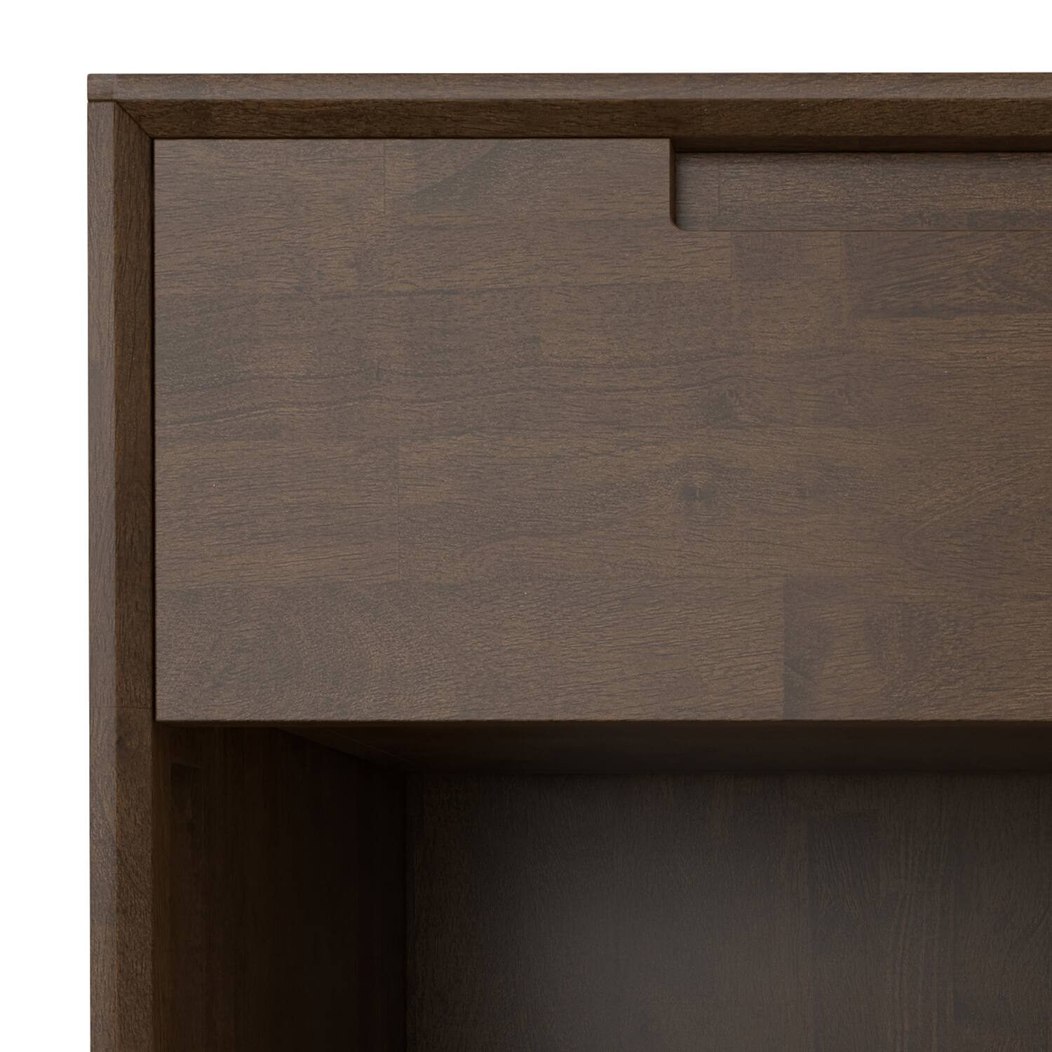 Alt View 7. Simpli Home - Simpli Home Banting 20 inch Wide Solid Wood Mid Century Nightstand in Walnut Brown - Walnut Brown.