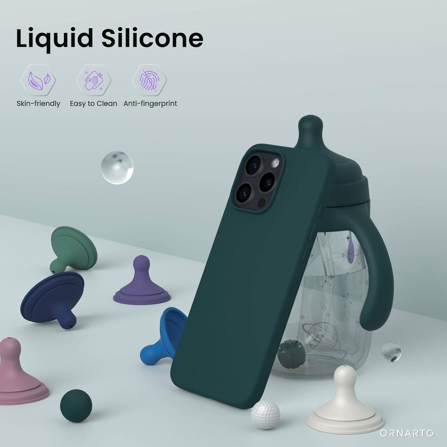 Liquid Silicone Skin-friendly Easy to Clean Anti-fingerprint ORNARTO