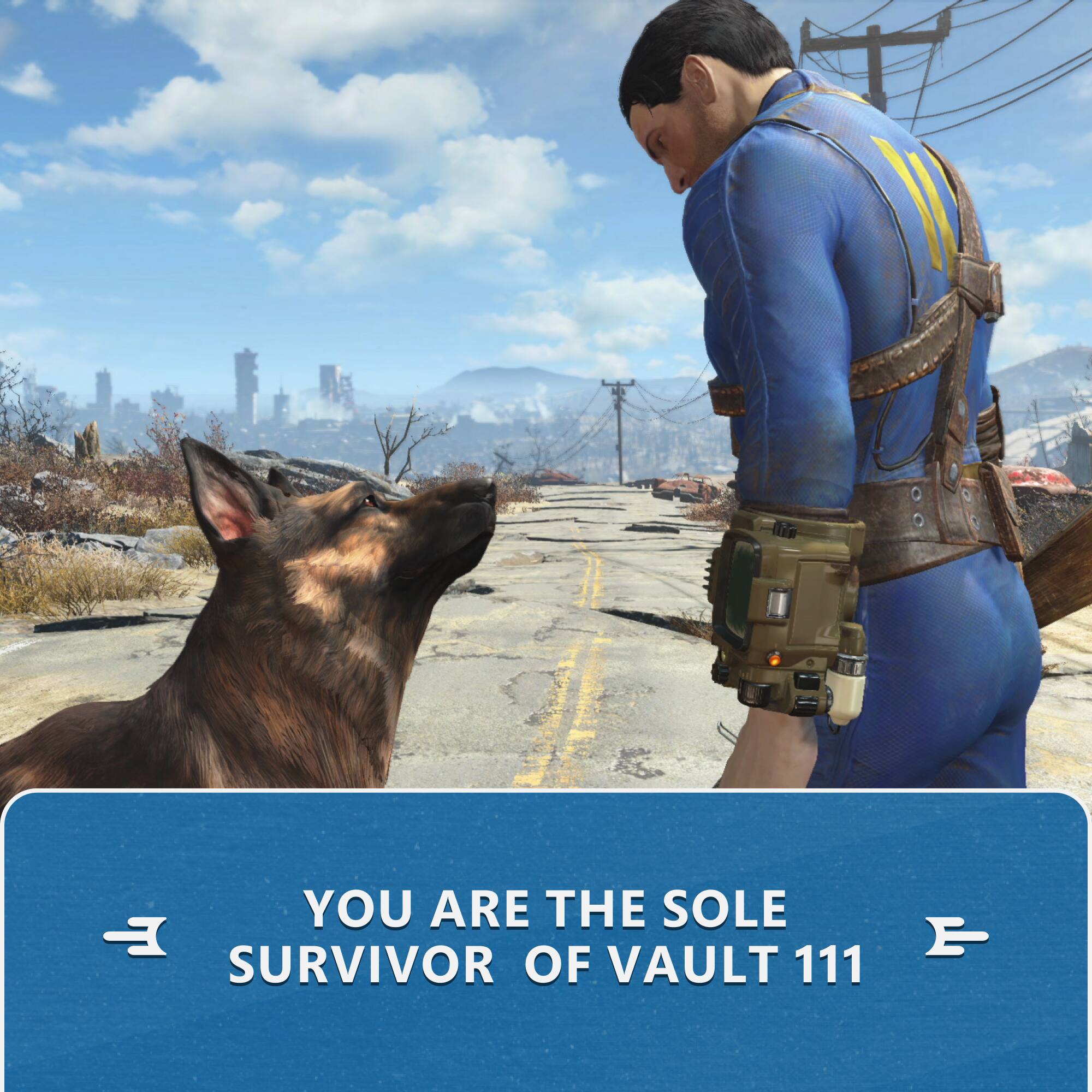 YOU ARE THE SOLE SURVIVOR OF VAULT 111