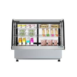 Koolmore - 34.5 in. Drop-In Countertop Display Refrigerator in Black (DICDC-160-BK) - Stainless Steel