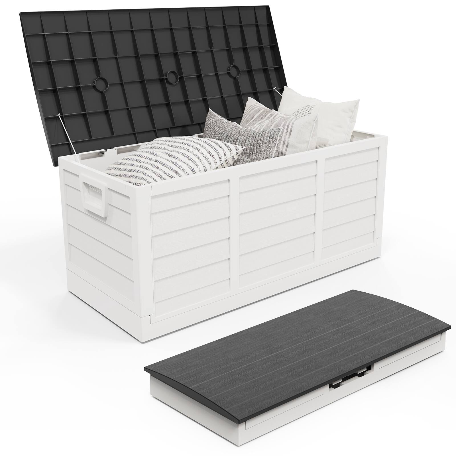 White Body & Black Lid