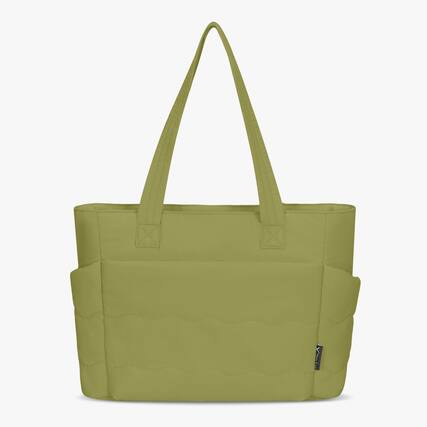 Front. Hynes Eagle - Everyday Zip Tote Handbag - Olive Green.