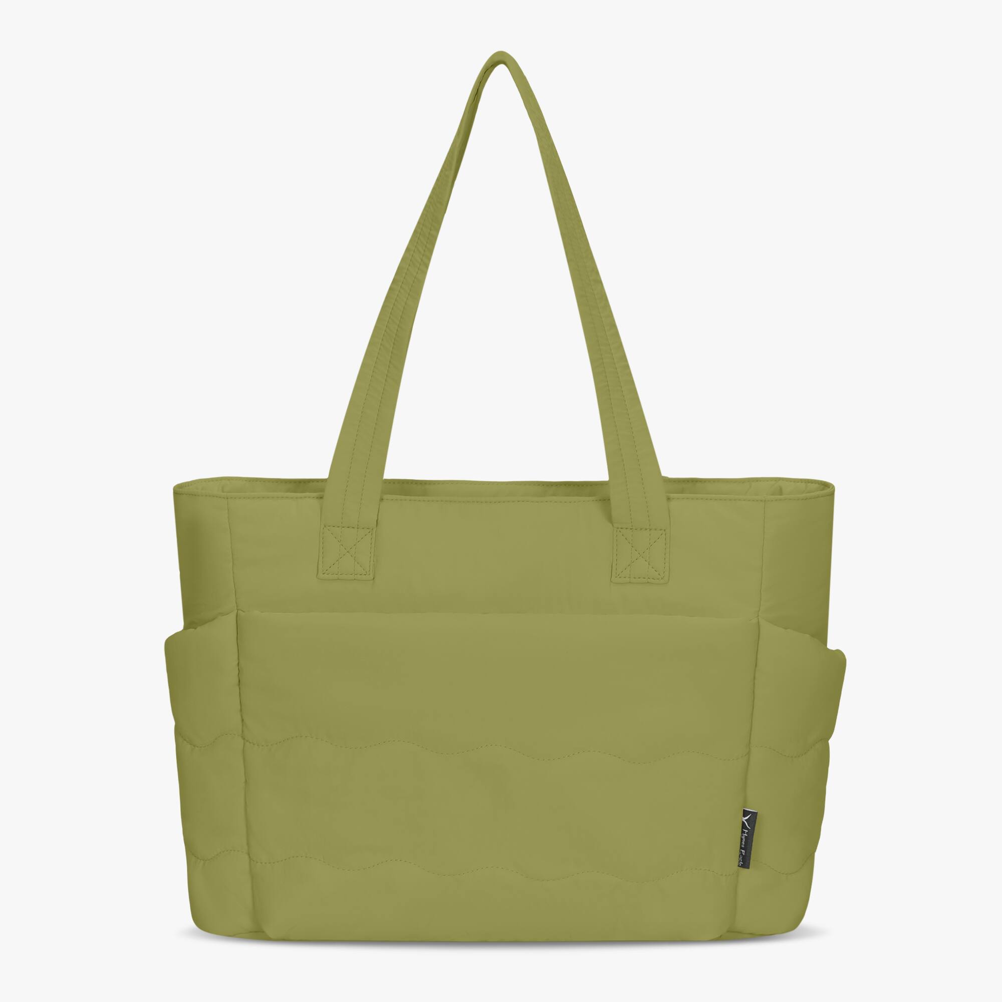 Front. Hynes Eagle - Everyday Zip Tote Handbag - Olive Green.