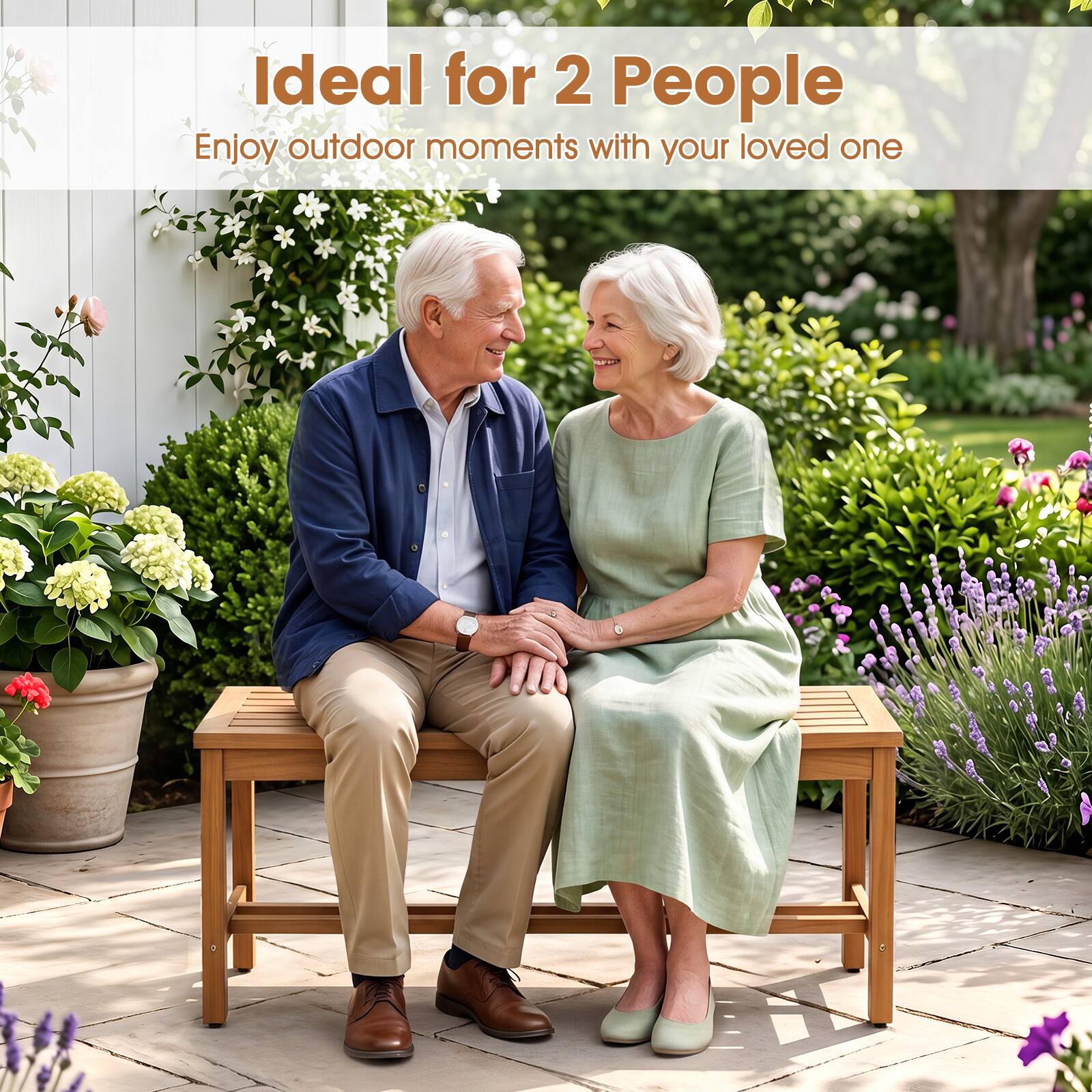 Ideal for 2 People  
Enjoy outdoor moments with your loved one