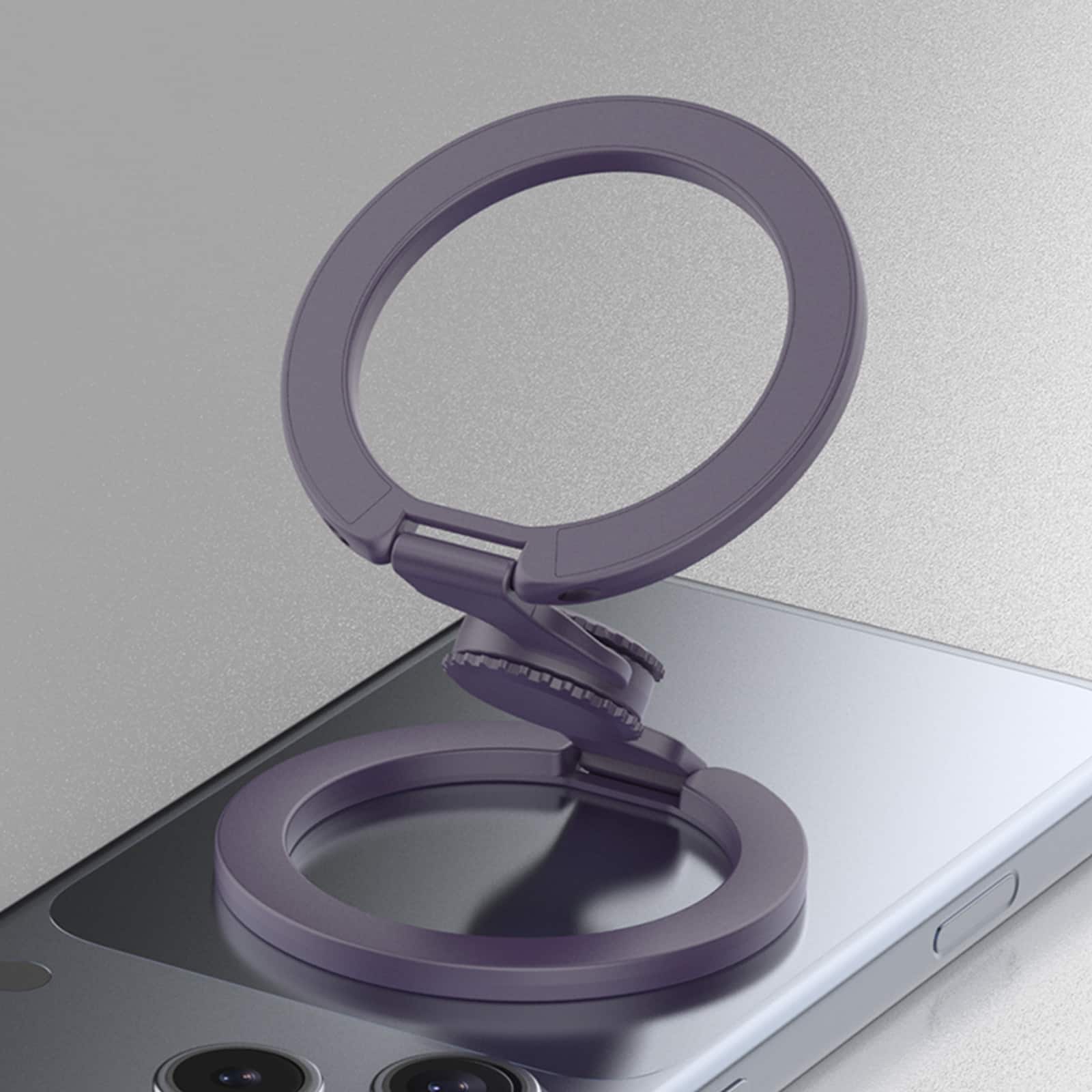 Dteck - Double Sided Magnetic Phone Grip Ring Holder for Apple iPhone, Foldable Zinc Alloy Stand with Fun Gyro Spinner Function - Darkpurple price history on PriceWatchPro