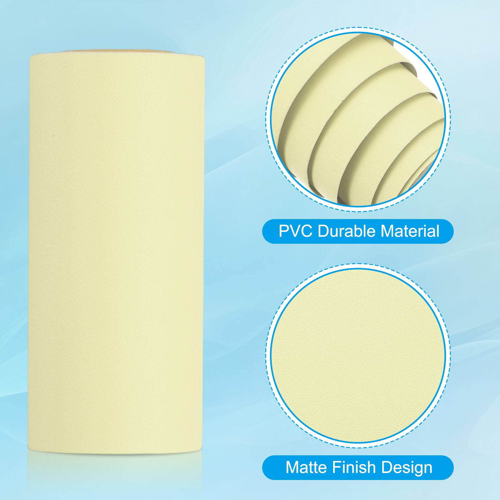 PVC Durable Material  
Matte Finish Design