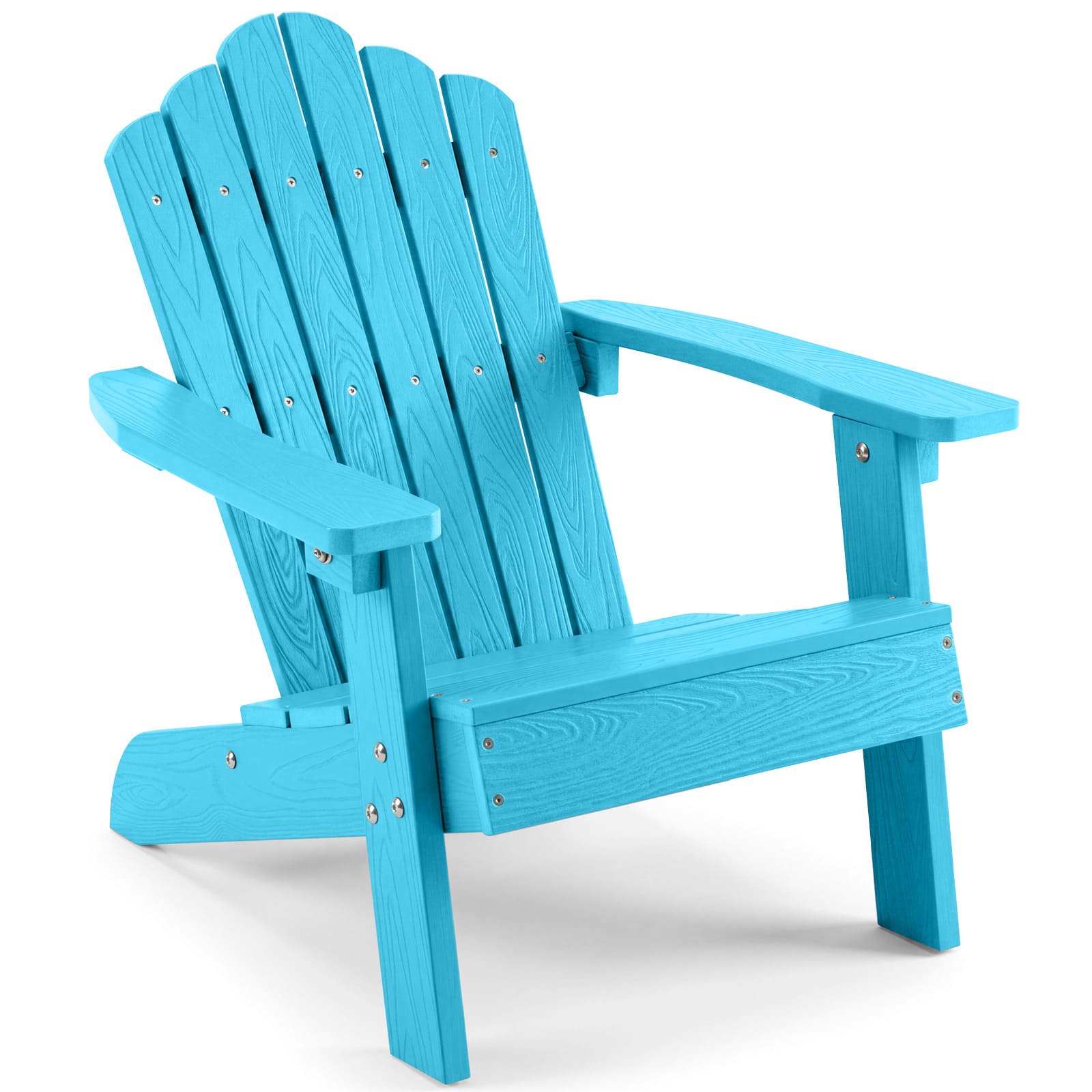 Costway - Kids Adirondack Chair, All-weather Outdoor Chair for Kids with Tilted High Backrest - Turquoise price history on PriceWatchPro