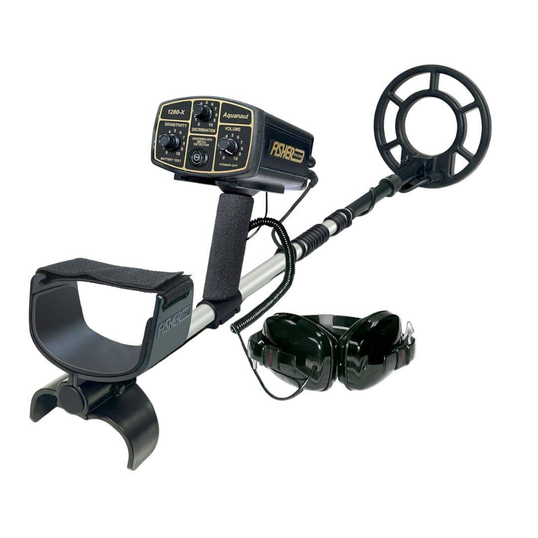 Fisher - 1280X 8 Aquanaut Underwater All Purpose Black Metal Detector