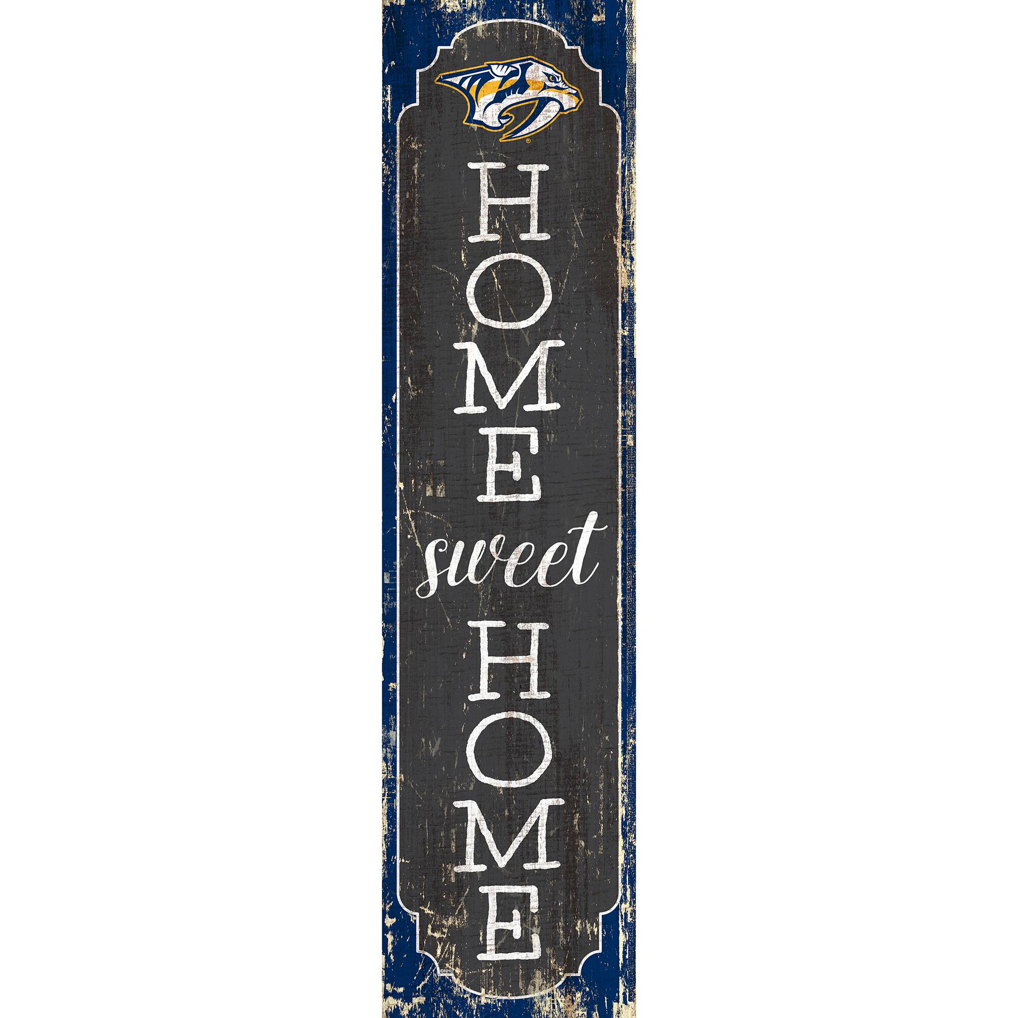 Nashville Predators 24" Home Sweet Home Leaner Sign