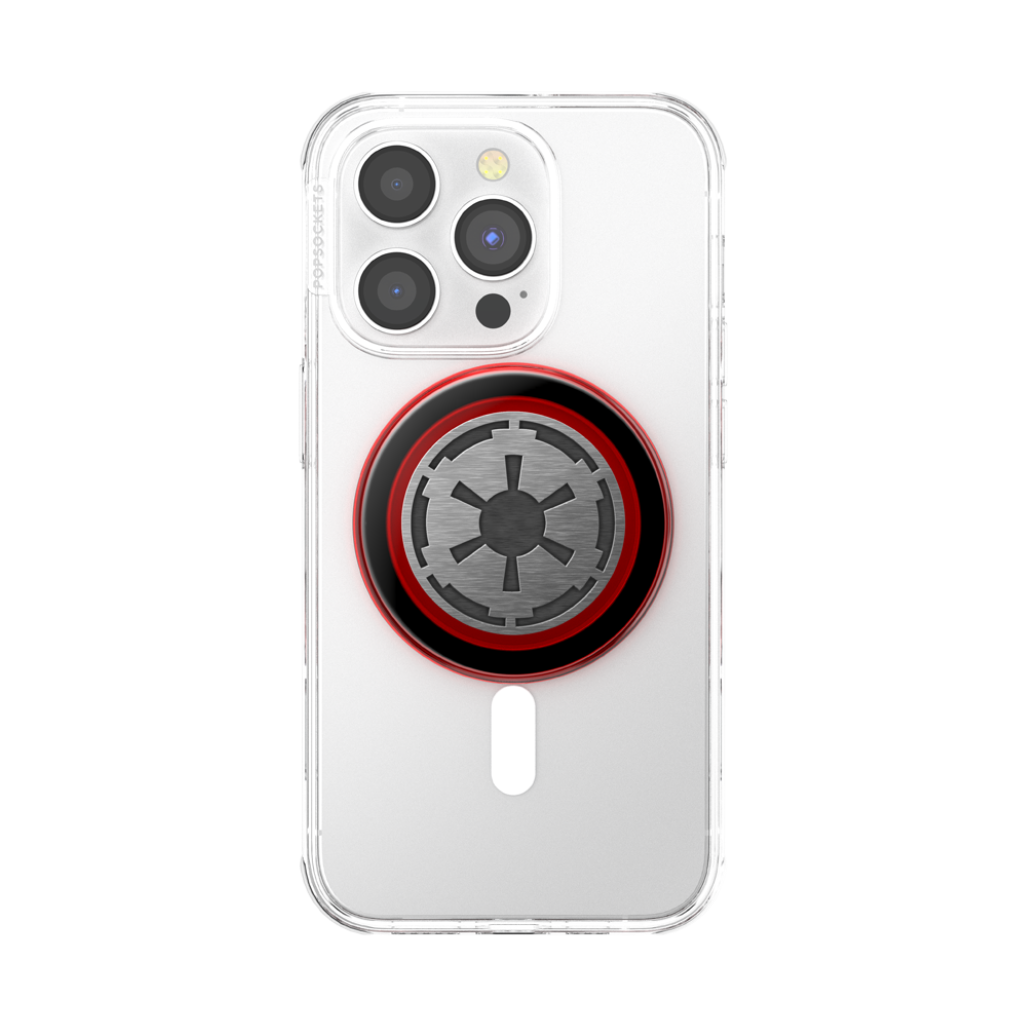 Back. PopSockets - MagSafe PopGrip Universal Magnetic Grip & Stand with Adapter Ring for Cell Phones - Star Wars -Long Live-Empire.
