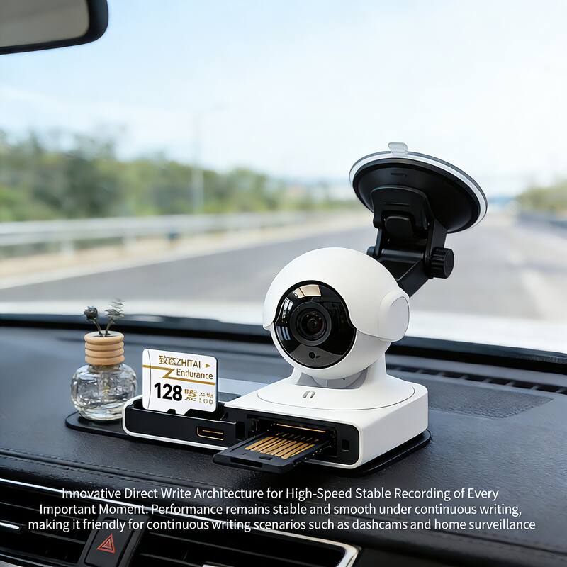ZHITAI Endurance 128GB: Innovative Direct Write Architecture for High-Speed Stable Recording of Every Important Moment. Performance remains stable and smooth under continuous writing, making it friendly for continuous writing scenarios such as dashcams and home surveillance.