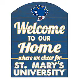 Jardine - St. Mary's University Rattlers 16" x 22" Indoor/Outdoor Marquee Sign - Blue