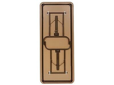 Alt View 1. ICEBERG - Premium Folding Table, 72" x 18" - Mahogany/Brown.