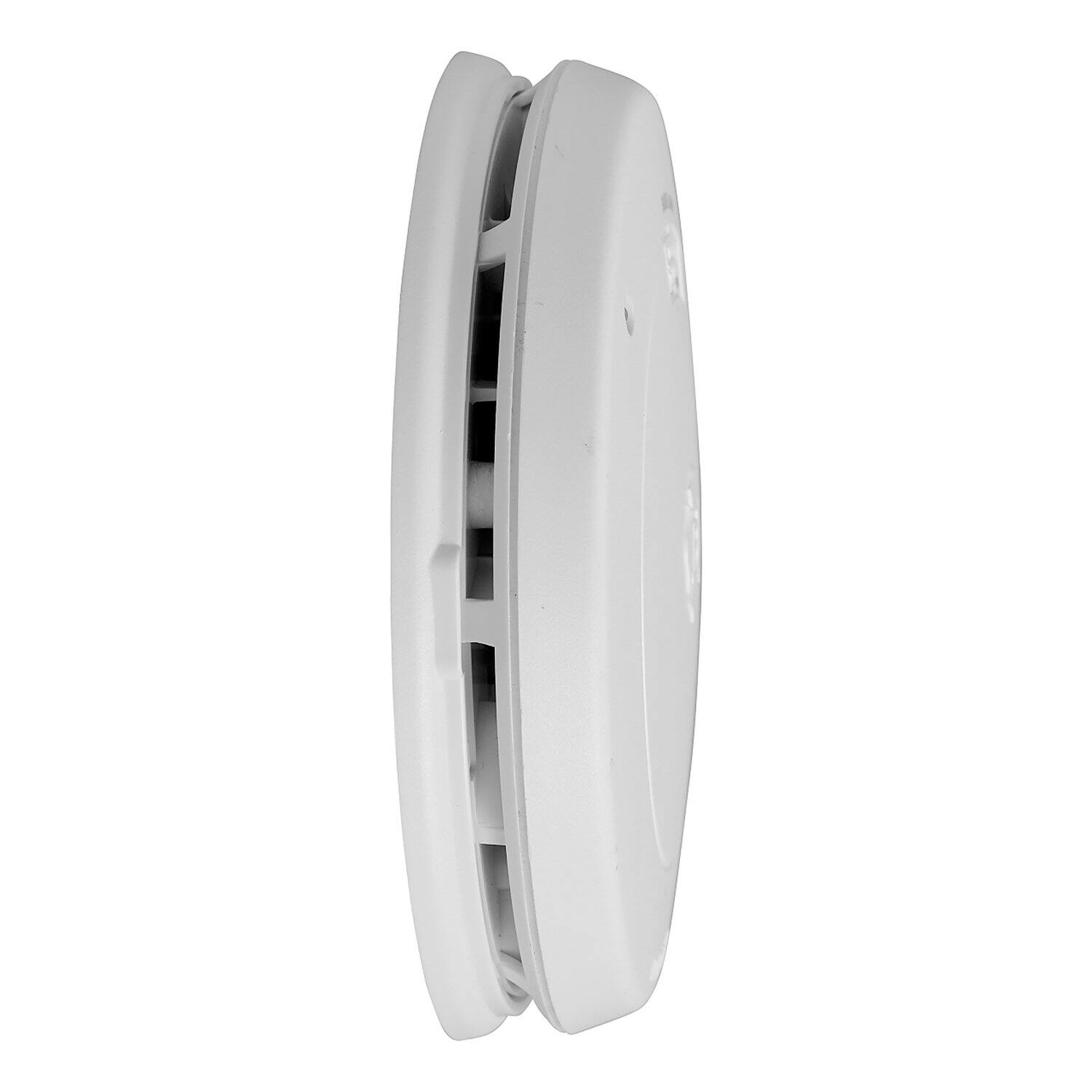 Alt View 3. First Alert - First Alert 10 Year With Path Light Battery-Powered Photoelectric Smoke Detector 1 pk - White.
