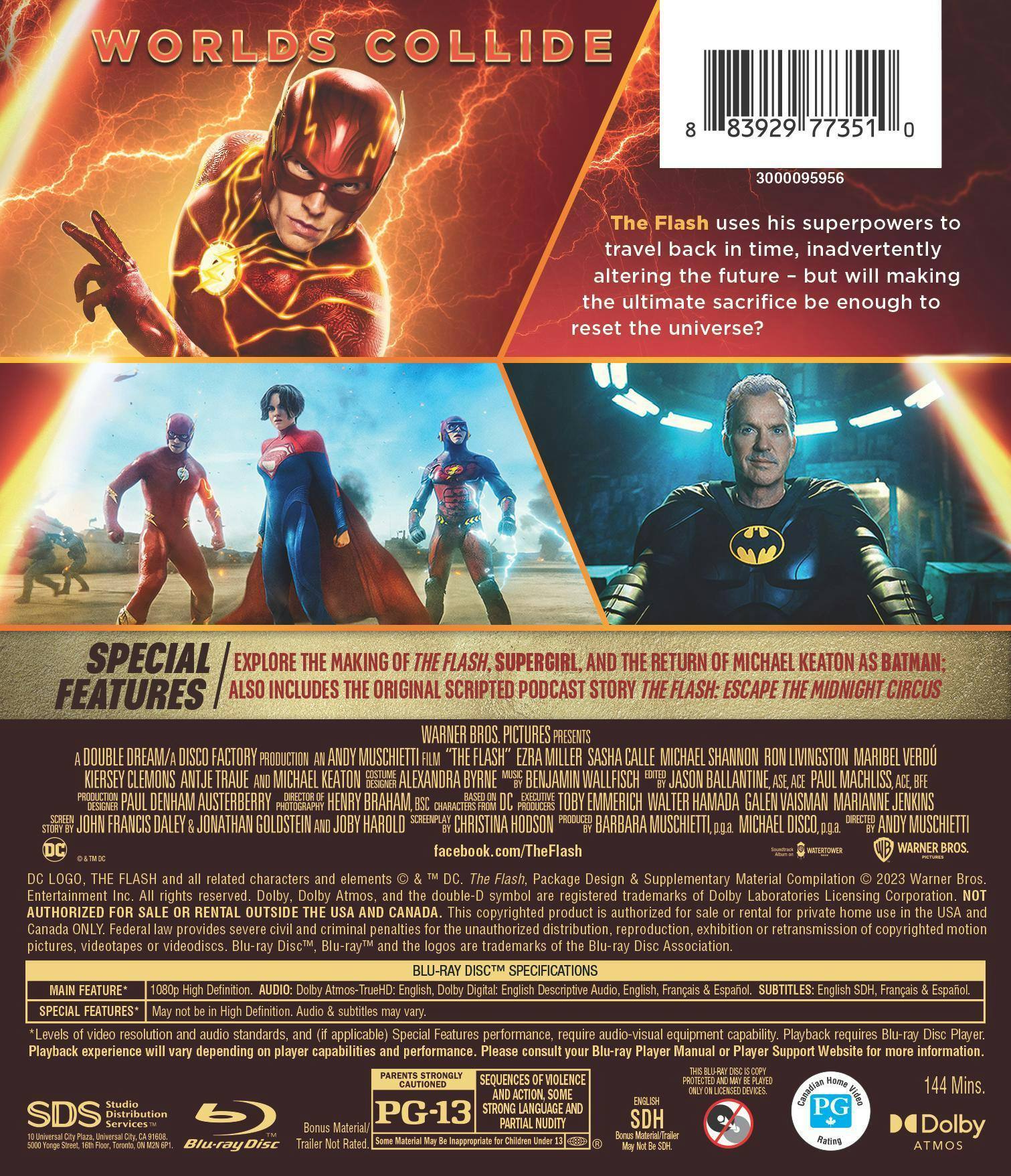 Back. The Flash (Includes Digital) [Blu-ray].
