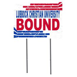 Jardine - Lubbock Christian Chaparral 18'' x 24'' Bound Yard Sign - White