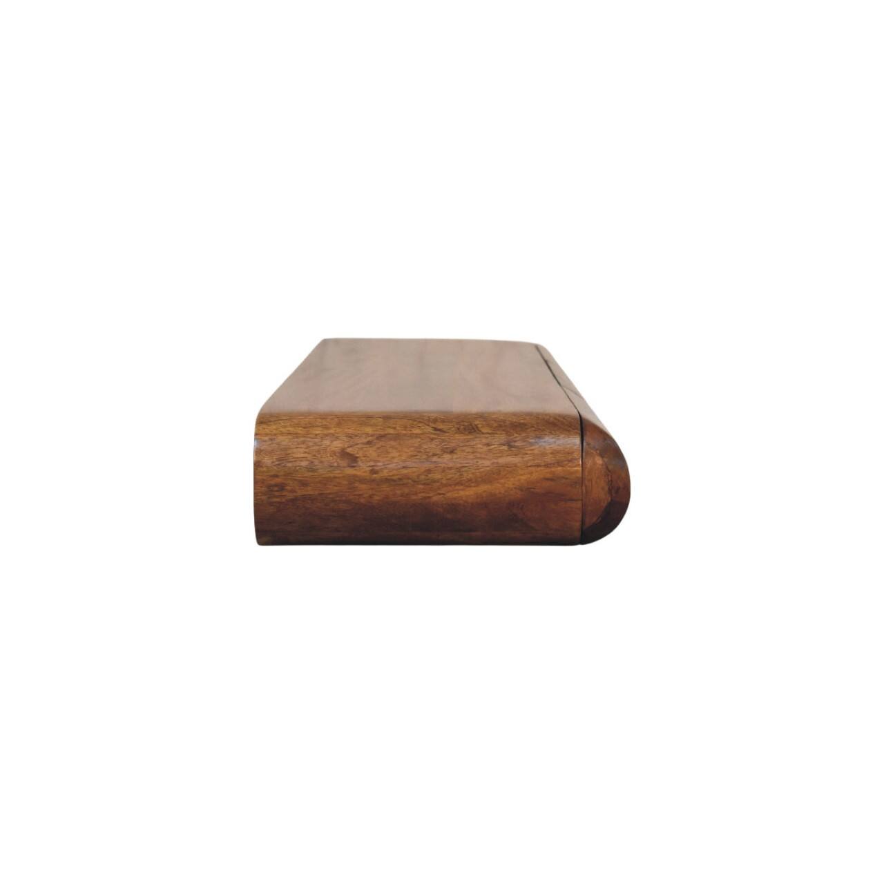 Alt View 7. Artisan Furniture - Artisan Furniture Solid Wood Solis Wall-Mounted Console - Brown.