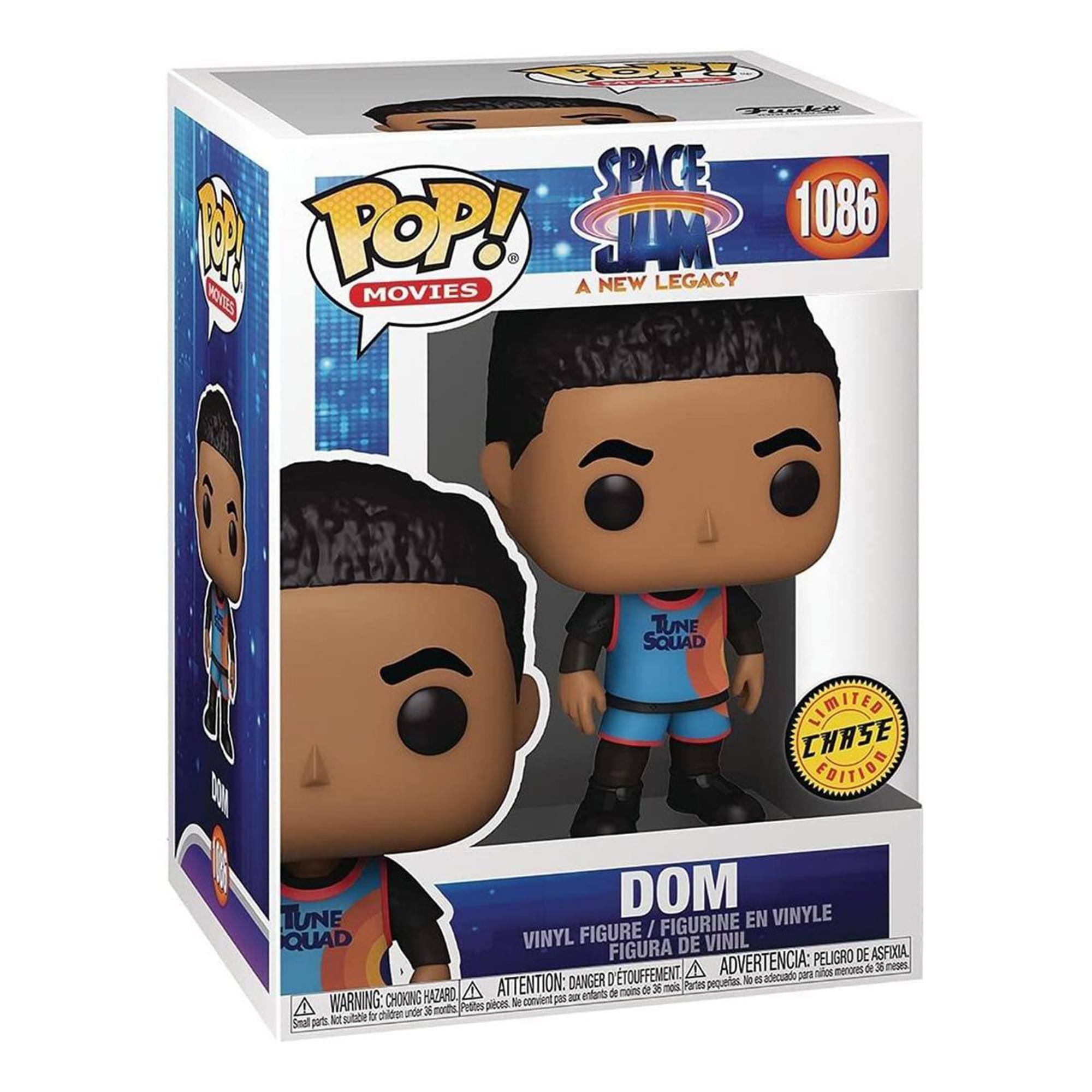 **Space Jam: A New Legacy**

**1086**

**Pop! Movies**

**Dom**

**Vinyl Figure / Figurine en Vinyle / Figura de Vinil**

**Limited Chase Edition**

**Tune Squad**

**Warning: Choking Hazard - Small parts. Not for children under 3 years.**

**Attention: Danger de suffocation. Ne convient pas aux enfants de moins de 3 ans.**

**Advertencia: Peligro de asfixia. No es adecuado para niños menores de 36 meses.**