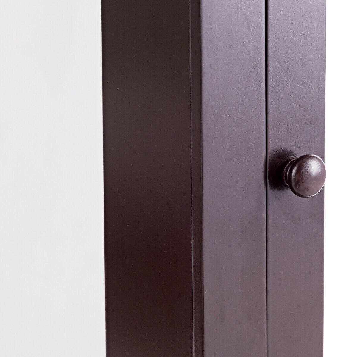 Alt View 9. Gymax - Gymax Bathroom Mirror Cabinet Wall Mounted Medicine Storage Adjustable Shelf Brown - Brown.