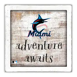 Fan Creations - Miami Marlins 14'' x 13'' Adventure Awaits Money Box - Multicolor