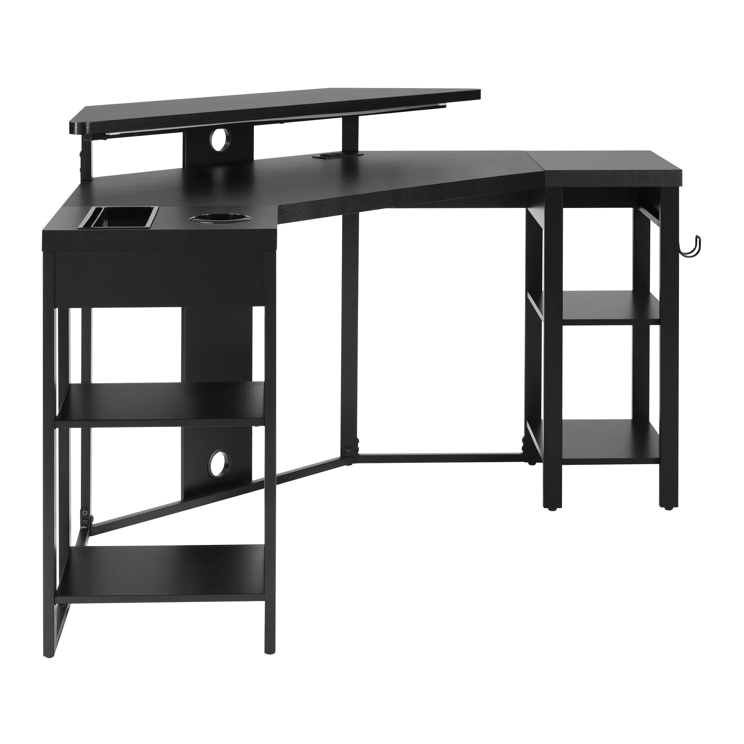 Angle. OSP Home Furnishings - Adaptor Corner Desk - Black.