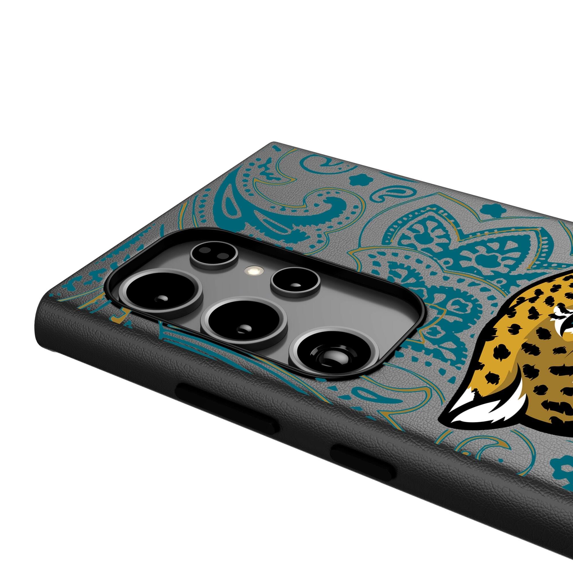 Alt View 3. Keyscaper - Paisley Galaxy Magnetic Bump Case - S24 Ultra - Black.