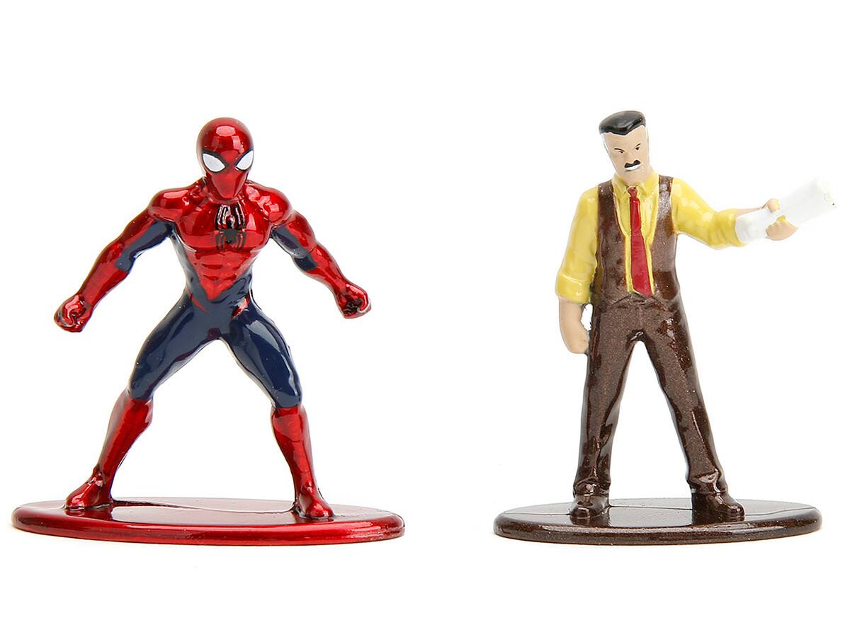 Alt View 1. Jada - Daily Bugle & Subway Diorama Set with Spider-Man & J. Jonah Jameson Diecast Figures – Marvel's Spider-Man Nano Scene - Multicolor.