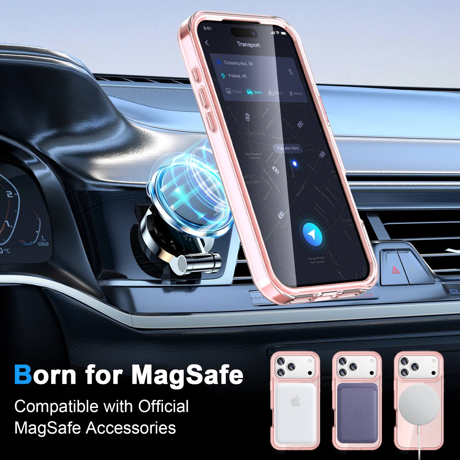 941 - Transport Crossing at 38 Parkcal, 1.17ml Seie do d Vima Coteka I 6 m 01OX Sd Yo - THTE test tonn Tba I : | NEST E XRURY : | i CLENE 0 J COLD Swoylgt Seaere Born for MagSafe Compatible with Official MagSafe Accessories