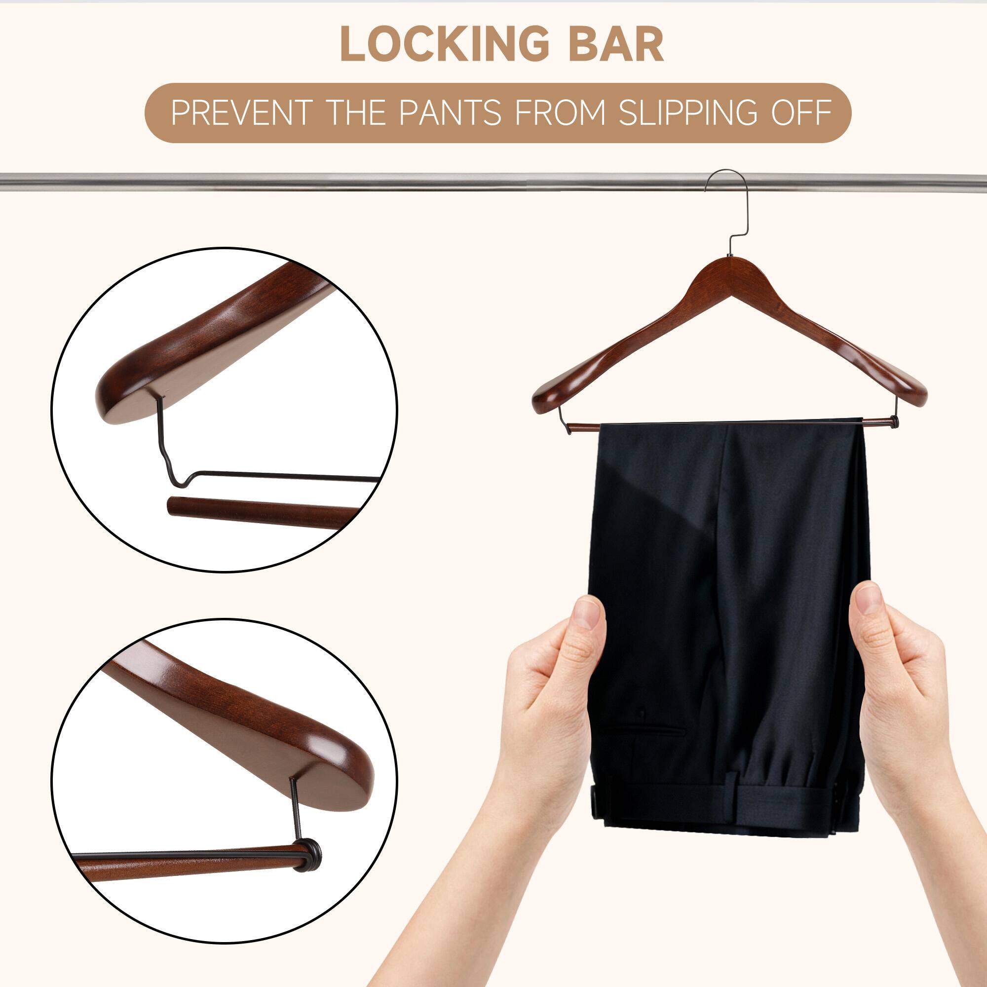LOCKING BAR  
PREVENT THE PANTS FROM SLIPPING OFF