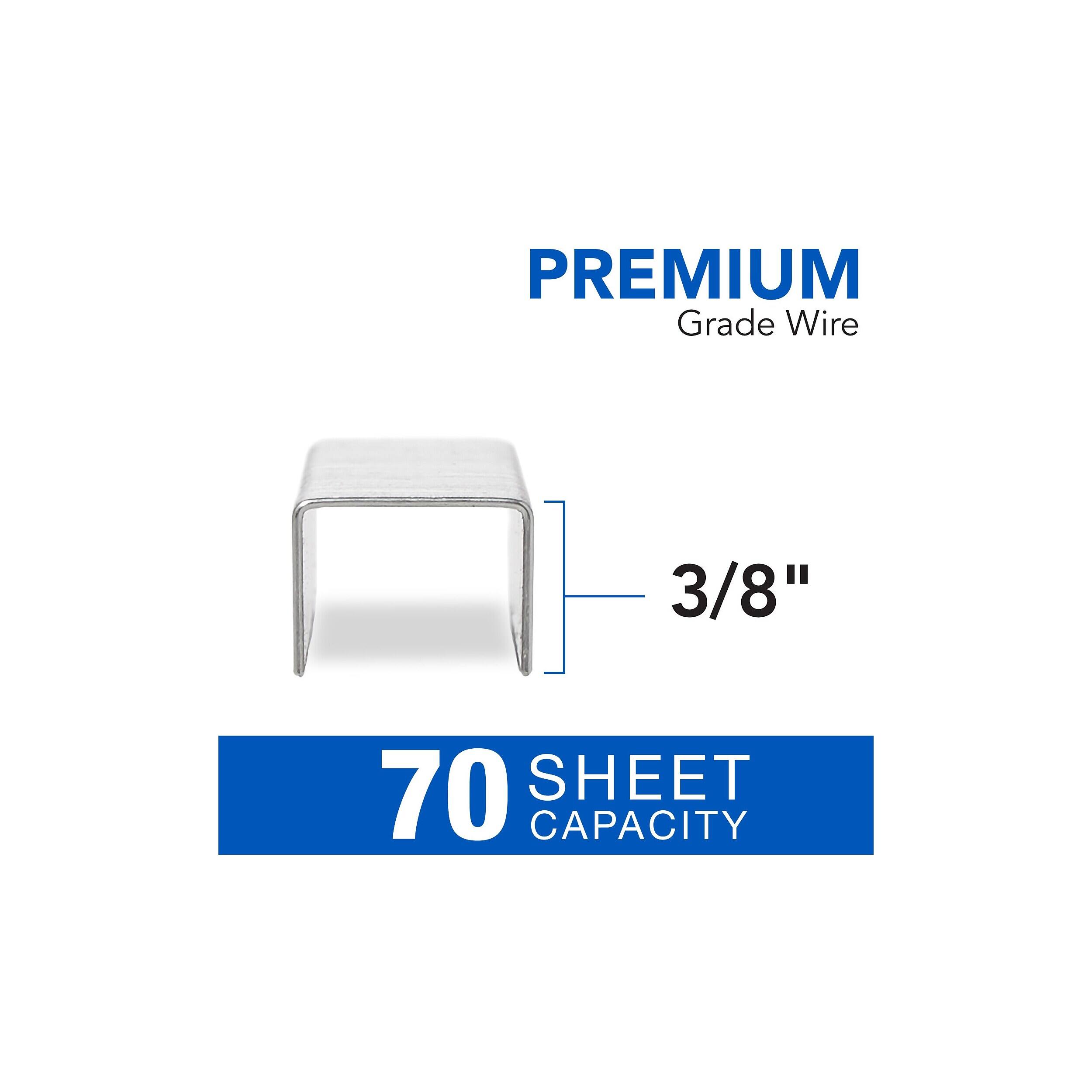 PREMIUM Grade Wire  
3/8"  
70 SHEET CAPACITY