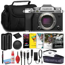 Fujifilm - X-T5 Mirrorless Camera (Body Only) (Silver) Corel Software Bundle