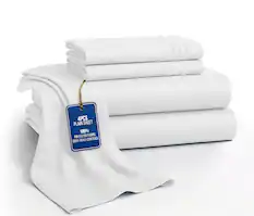 4PCS PLAIN SHEET
100% POLYESTER FABRIC OEKO-TEX CERTIFIED