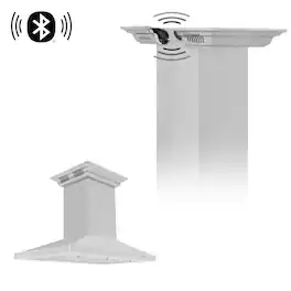 ZLINE - 36 inches - Externally Vented - Island Range Hood - Stainless Steel