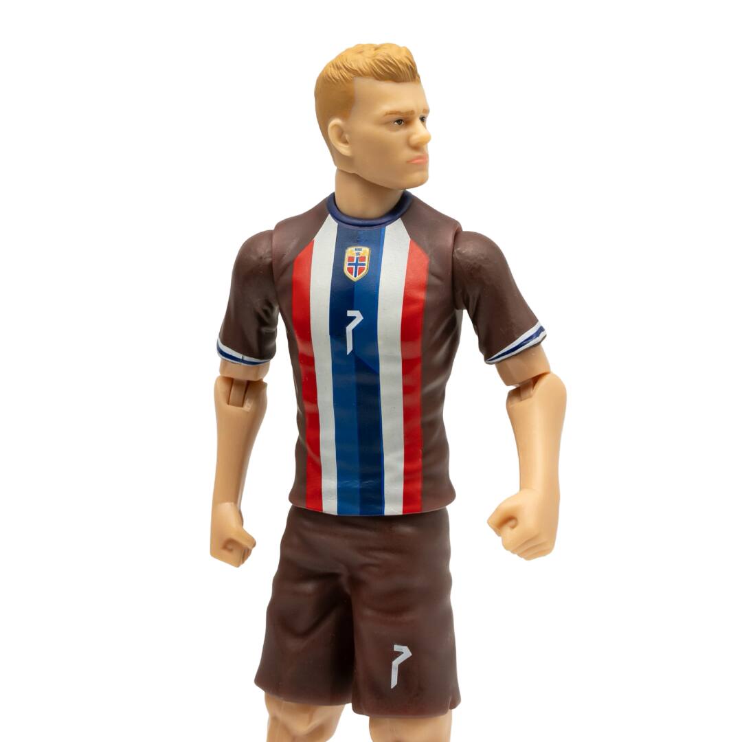 Alt View 3. Banbo Toys - Banbo Toys SOCKERS Norway National Alexander Sorloth 8" Collectible Soccer Action Figure.