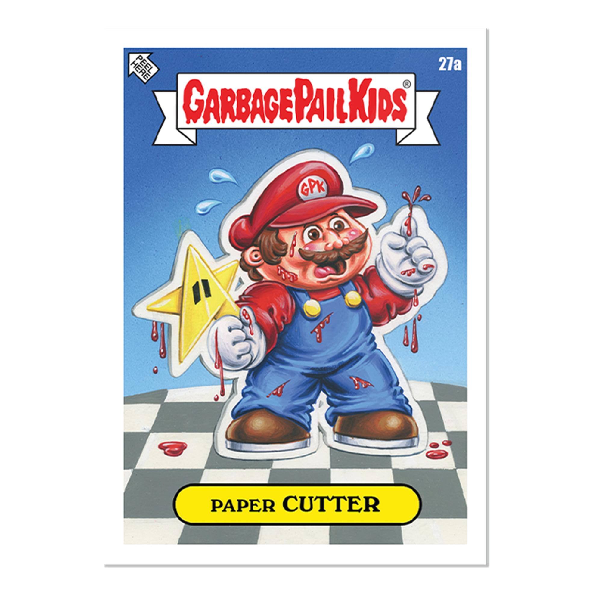 PEEL 27a R GARBAGE PAIL KIDS GPK 9 A PAPER CUTTER