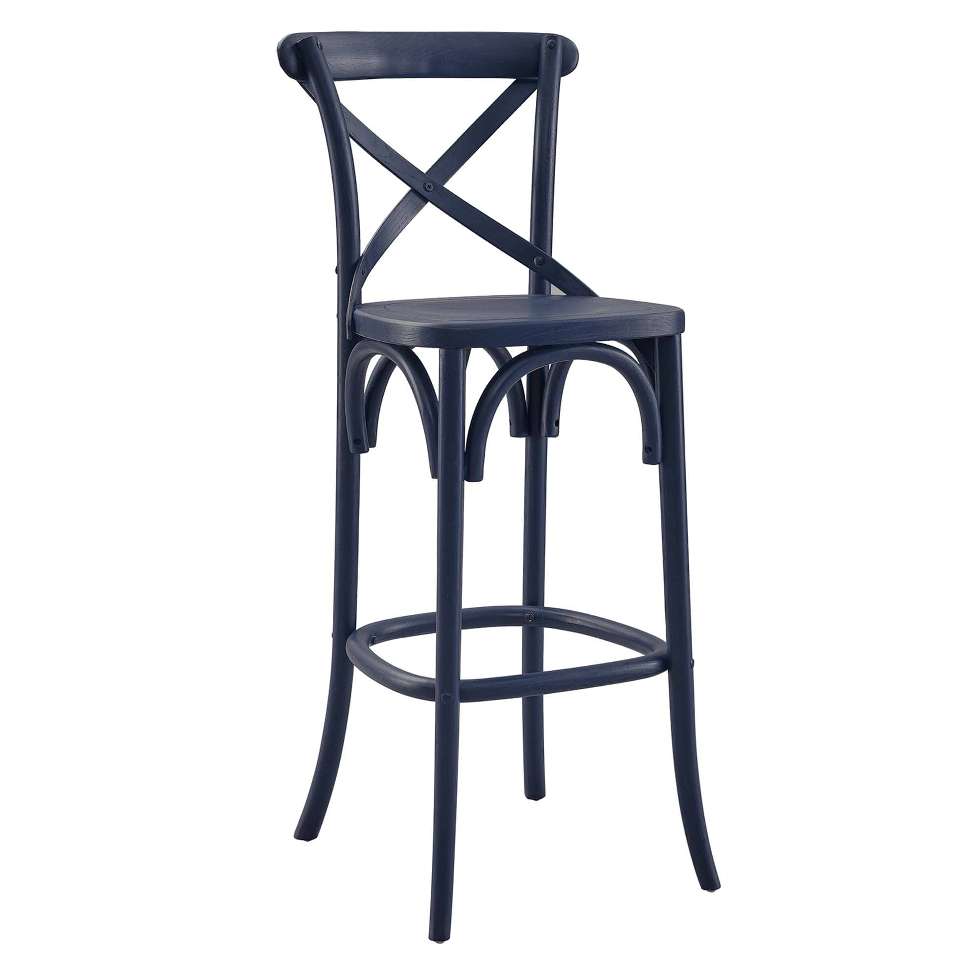 Gear Bar Stool by Modway - Blue