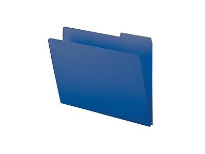 Alt View 2. Smead -  50% Recycled File Folder, 1/3-Cut Tab, Letter Size, Dark Blue, 25/Box  - Dark Blue.