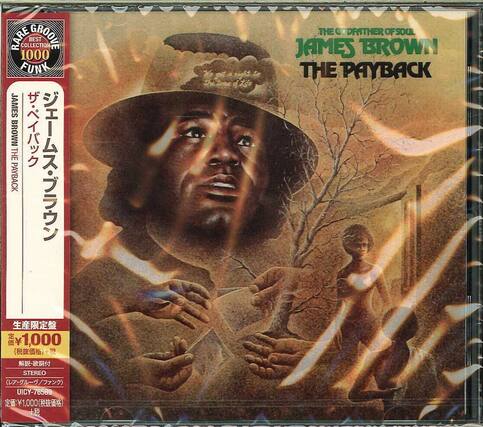 **RARE GROOVE BEST COLLECTION 1000 FUNK**
**JAMES BROWN THE PAYBACK**
**THE GODFATHER OF SOUL JAMES BROWN THE PAYBACK**
**ザ・ペイバック・ブラウン**
**生産限定盤 定価¥1,000 (税抜価格) +税**
**解説・歌詞付**
**STEREO**
**UCY-76589**
**定価¥1,000 (税抜価格) +税**