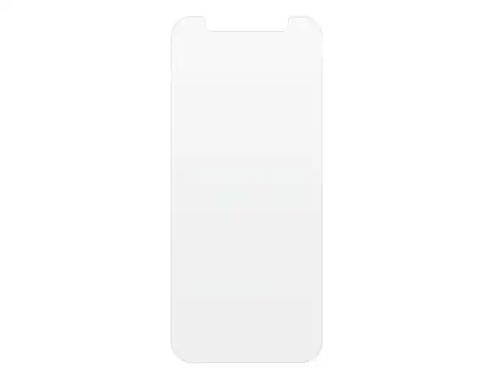 Front. AT&T - AT&T Tempered Glass Antimicrobial Screen Protector for iPhone 12 mini - Clear.