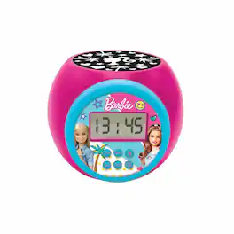 Lexibook - Barbie Projector Alarm Clock with Timer - Pink