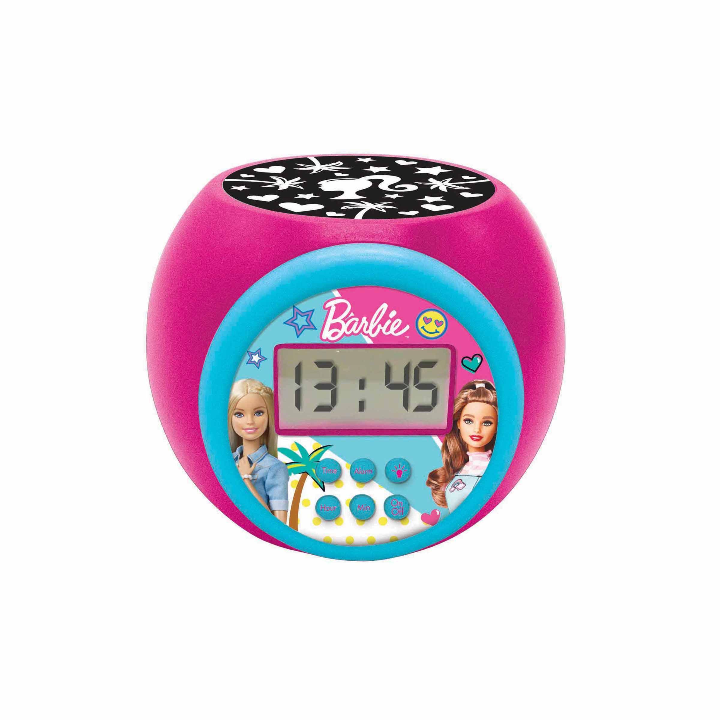 Lexibook - Barbie Projector Alarm Clock with Timer - Pink