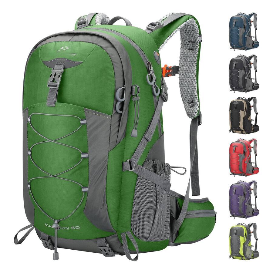 Camp Rondo Backpack Stamp n Camp Hiking Backpack Camping 40l Waterproof Daypack With Rain ...