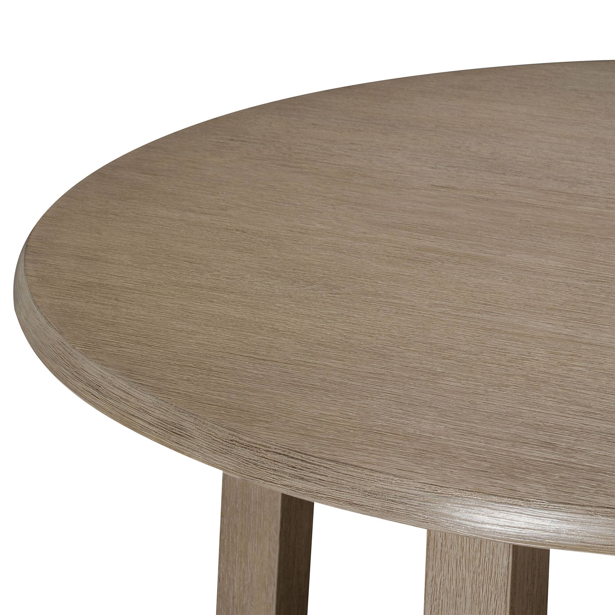 Alt View 2. Maven Lane - Maven Lane Sasha Round Wooden Dining Table in Weathered Grey Finish - Weathered Grey.