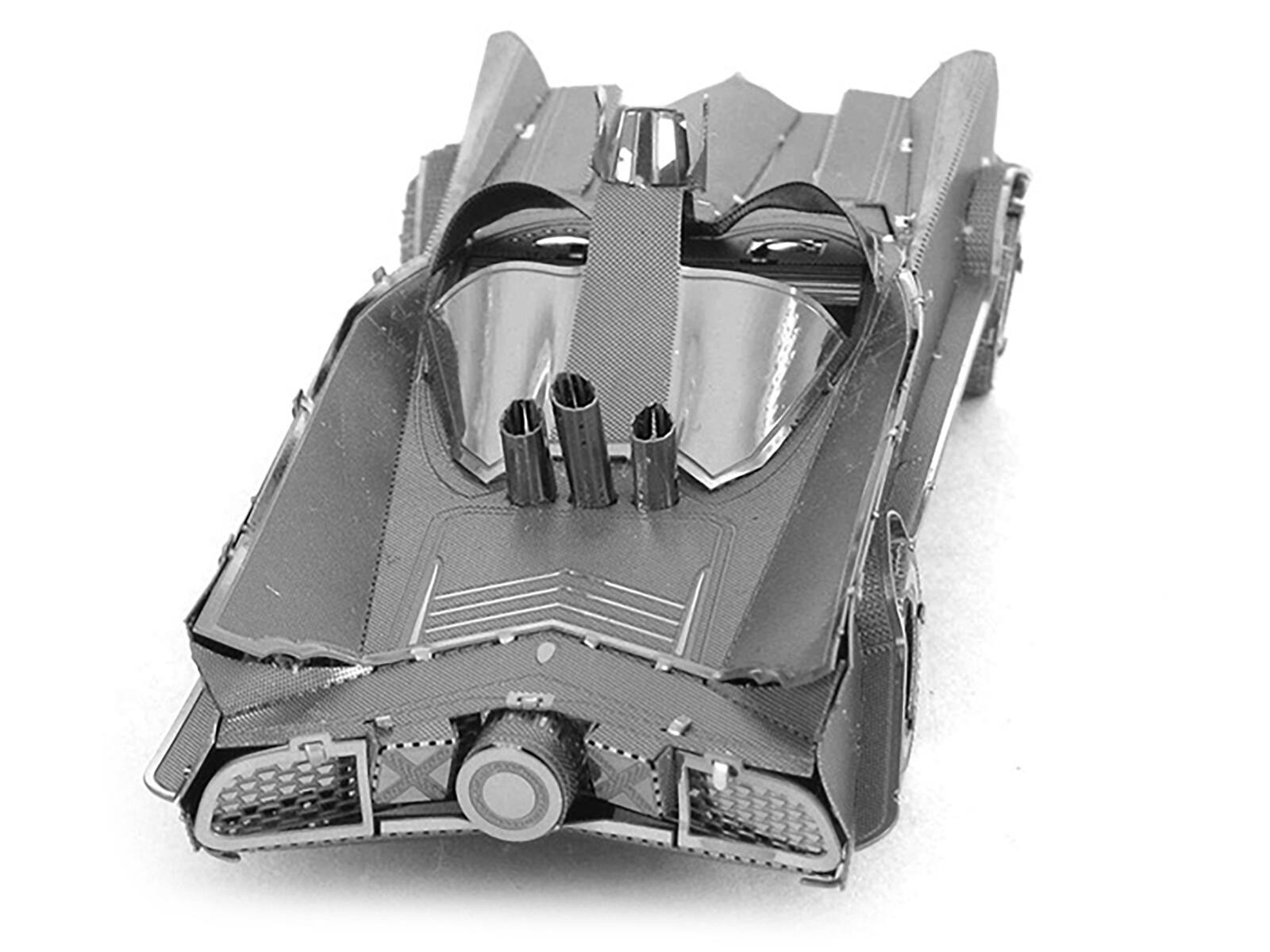 Left. Metal Earth - Model Kit 1966 Classic TV Series Batmobile "Batman" (1966) TV Series (Challenging Difficulty) Steel Model by Metal Earth - Grey.