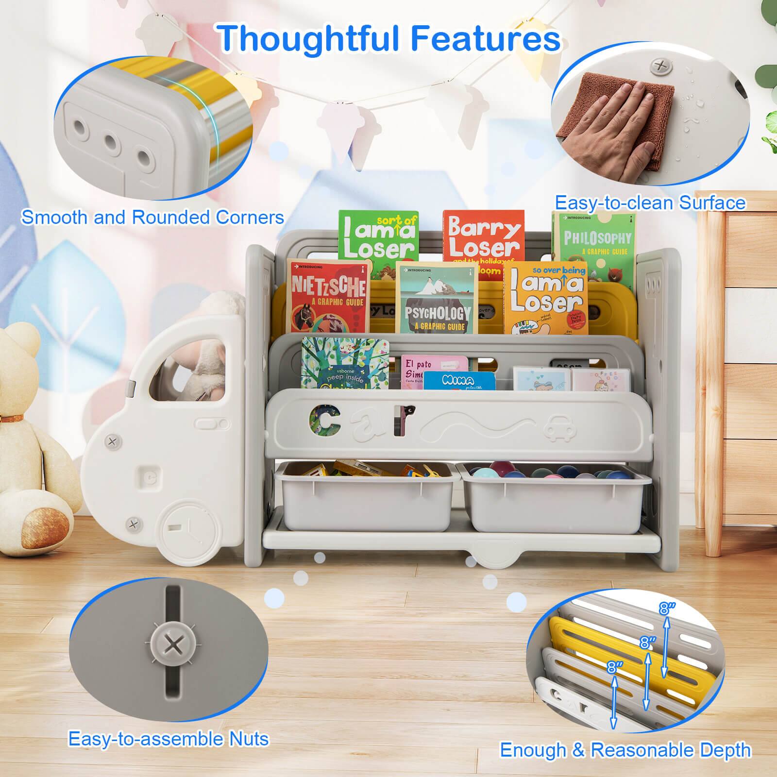 Thoughtful Features

- Smooth and Rounded Corners
- Easy-to-clean Surface
- Easy-to-assemble Nuts
- Enough & Reasonable Depth