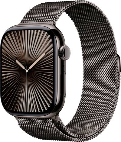 Apple Watch Series 10 (GPS+Cellular) 46mm Titanium Case with Apple Watch Series 10 (GPS+Cellular) 46mm Titanium Case with