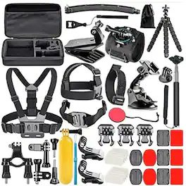 Stock Preferred - 50-in-1 Waterproof Action Camera Accessories Kit